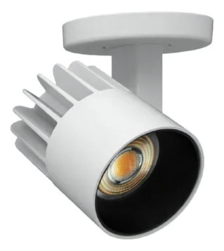 Projetor Com Canopla 30° Led Branco Quente Interlight