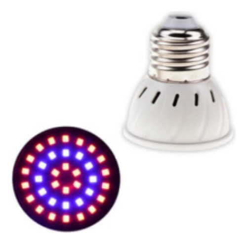 Foco E27 36 Leds Crecimiento Para Plantas Luz Uv Ir Xtreme P Luz Ultra Violeta Ir