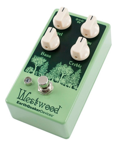 Pedal P Guit Earthquaker Westwood - Overdrive / En Belgrano! Color Verde Musgo