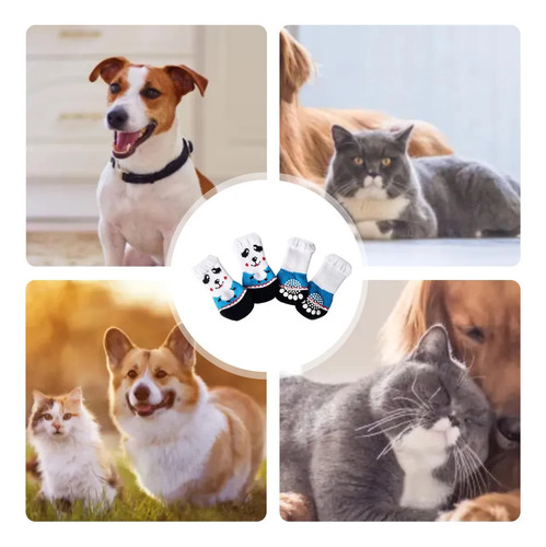 Calcetines Lindos Para Perros Calcetines Antideslizantes Par