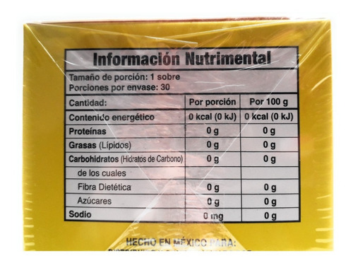 Te Chupa Panza Jengibre Linaza 30 Sobres Gn + Vida Envio Hoy