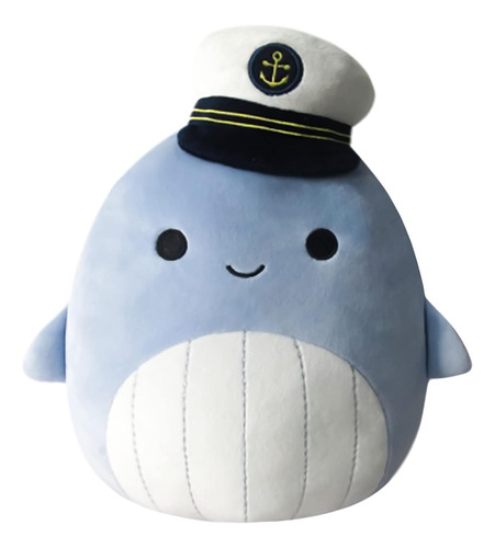 Ballena Marinero Samir Squishmallows Peluche De 20 Cm