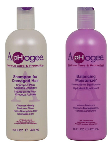 Aphogee Champ Para Cabello Daado + Hidratante Equilibrante D