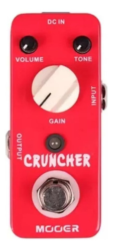 Pedal Efectos Guitarra Eléctrica Distorsión Mooer Cruncher