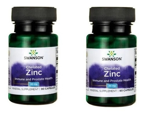 Zinc Quelado Pack 2x Swanson Usa Envio Gratis 