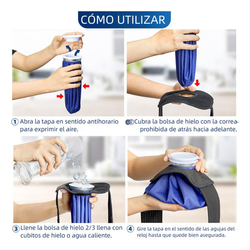 GITIFO T20234-5P 3pzs bolsa de hielo para desinflamar compresas calientes +2*vendaje