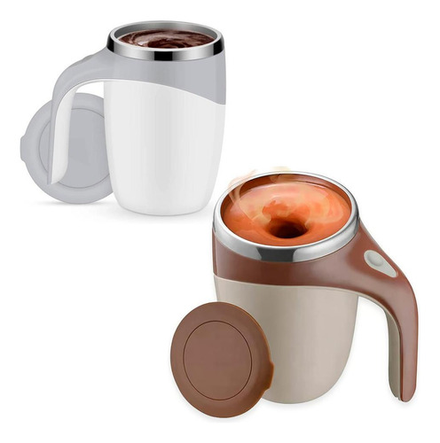Caneca Mixer Inox Automática Misturador De Bebidas 380ml