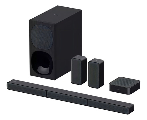 Subwoofer sem fio Sony Ht S40r Bluetooth Soundbar, cor preta