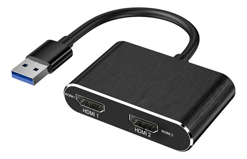 Adaptador N Usb 3 A Doble Hdmi, Soportes De Vídeo Externo