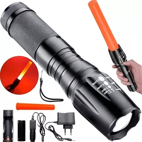 Lanterna Tática Led Police Profissional Cree Xml T6 Forte