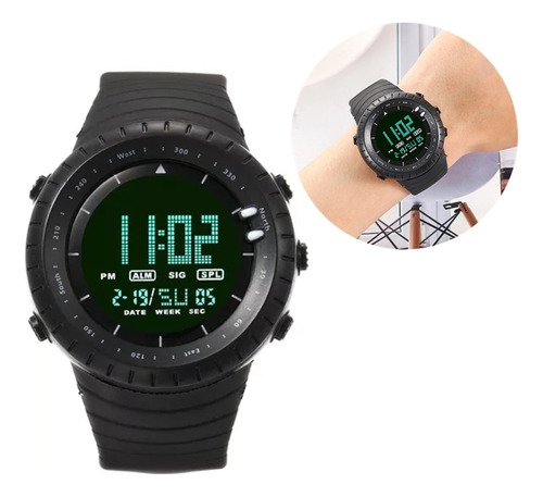 Reloj Hz500 Negro Impermeable Deportivo Digital