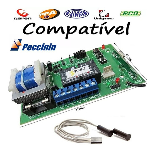 Kit Placa Central Universal E Fim De Curso Motor Rossi Mx30