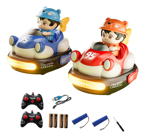 2 Uds Coches Rc Niños Rc Coche De Dibujos Animados