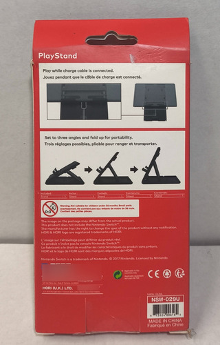 Base Playstand Hori Para Tela Do Nintendo Switch Novo