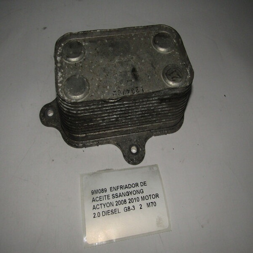 Enfriador De Aceite Ssangyong Actyon 2008 - 10 Motor 2.0