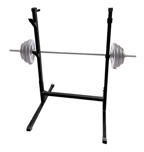 Base Para Pesas 120cm Soporte Rack Estructural Banco Pecho