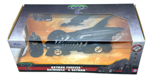 Vehículo Metal Batman Batimobil Batman Forever 1:24 Jada 