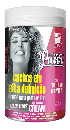 Creme Pentear Soul Power Color Curls High Definition 800g