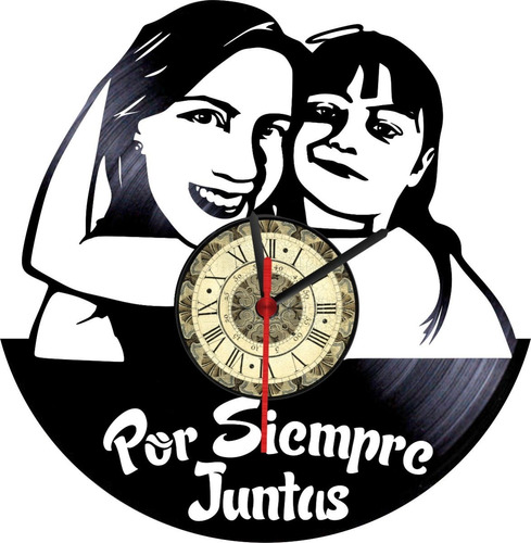 Reloj Personalizado Vinyl Clock Fotografía Edición Madres
