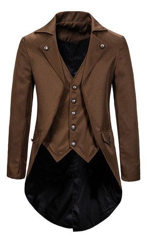 Abrigo Para Hombre W T722, Vestido Gótico, Uniforme De Esmoq
