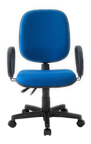 Cadeira de escritório Flex Cadeiras Diretor Turim giratória back com braços ergonômica  azul
