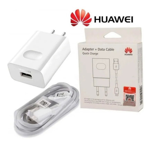 Imagen 2 de 2 de Cargador Huawei Tipo C Carga Rapida P20 P30 Mate 20 Y9 Prime