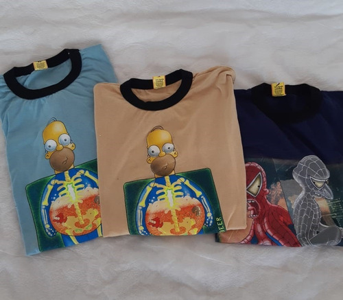 Lote Pack X 6  Remeras M/largas Simpson.liquido!!!