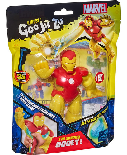 Heroes De Goo Jit Zu Iron Man Invencible Marvel Bandai Estir