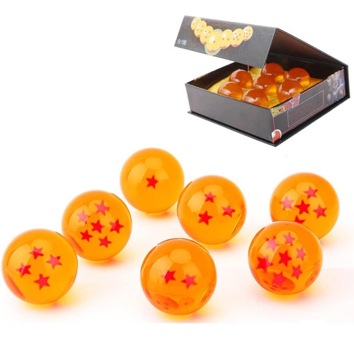 Caja De Cristal Coleccionables Goku 7 Esferas De Dragon Ball