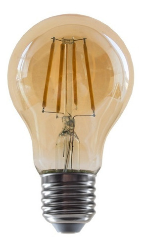Imagen 1 de 5 de 10 Lámparas Led Bulbo Filamento Vintage A60 4w Ultra Cálida