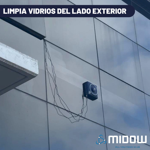 Robot Limpia Vidrios Inteligente Midow Interior Exterior 72w Control Remoto App Deposito De Liquidos