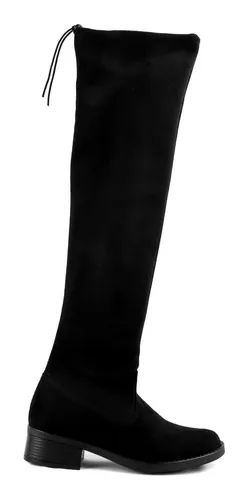 Botas Maxibotas Extra Largas Tacon Suave Stretch 5000 Negro