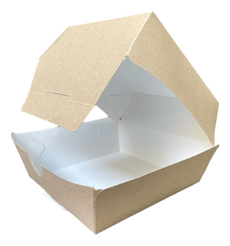 Contenedor Para Hamburguesas Caja 250 Pzs Color Kaft