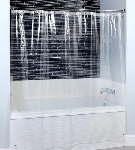 Cortina De Ducha Transparente Peva 70 X 72 Pulgadas