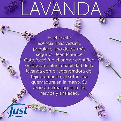 Imagen 7 de 7 de Spray Ambiental De Lavanda Swiss Just Original Envío Gratis