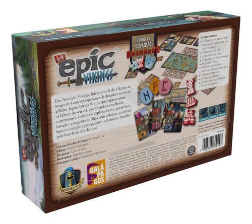 Tiny Epic Vikings - Jogo De Tabuleiro - Galápagos