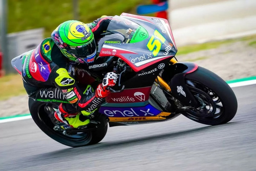 Imagem 2 de 5 de Camiseta Eric Granado Piloto Eric Preto Branco Fluo Oficial