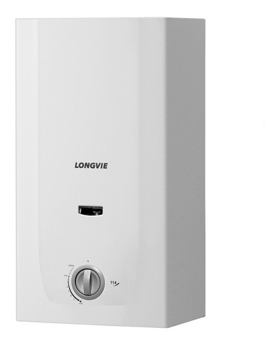 Calefón Longvie Tiro Natural 14 Litros Cn114ss Gn Color Blanco