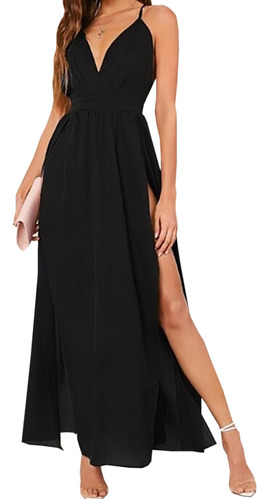 Maxi Vestido Elegante De Fiesta Sexi  Dama Mujer  Tirantes