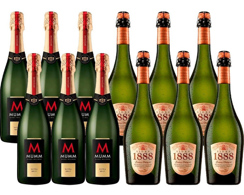 Champagne Mumm Cuvee Reserve Extra Brut + Sidra 1888 750ml