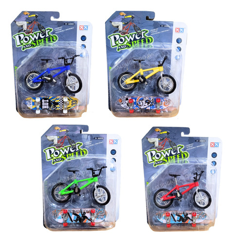 Bicicleta Finger + Patineta Mini Skate Dedo Niños Fingerboar