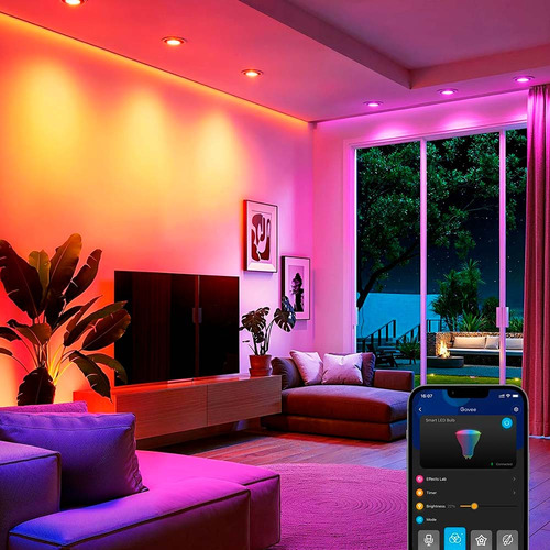 Set De 2x Ampolletas Govee Wifi Smart Gu10 Rgbww