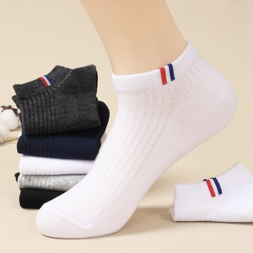 Calcetines Deportivos Casuales De Algodón Para Hombre, 5 Par