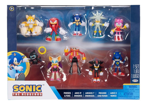 Set 10 Figuras Sonic Amigos Y Enemigos Incluye A Shadow