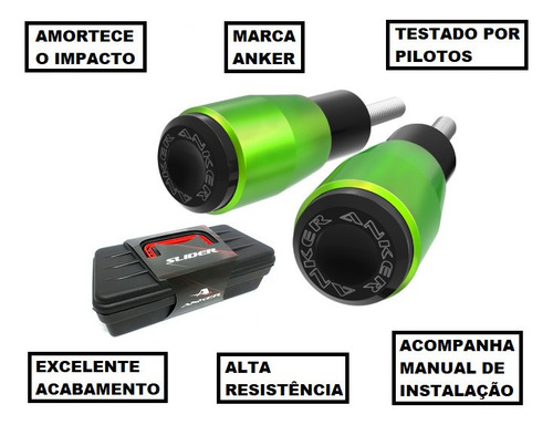 Kit Slider 7908 Verde Candy Brilhante Yamaha Mt 03 2020