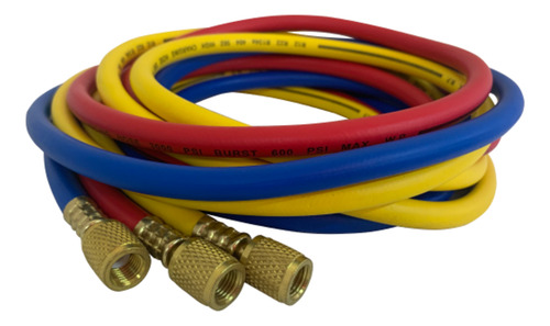 Conjunto Mangueiras 2,5 Metros Para Manifold R134 R22 R404