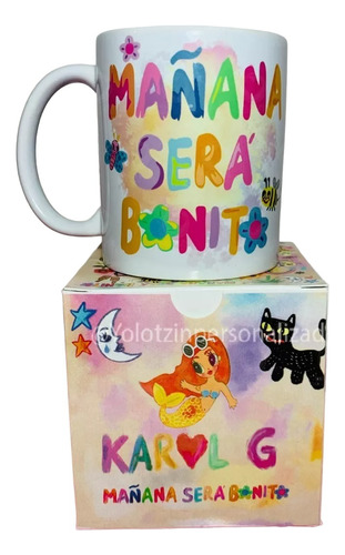 Taza Mañana Será Bonito, Regalo, Reguetton, Bichota M25