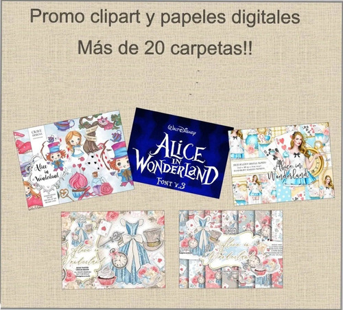Promo Kits Digitales Alicia En El País De Las Maravillas