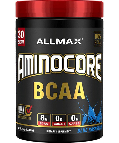 Aminoacidos Allmax Aminocore 30 Servicios Blue Raspberry