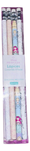 Set De Lapices De Madera Disney Princesas 8pz